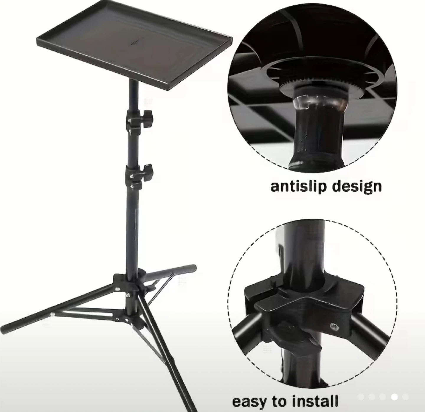 1.6m Projector Tripod Stand with Tray - photo 4