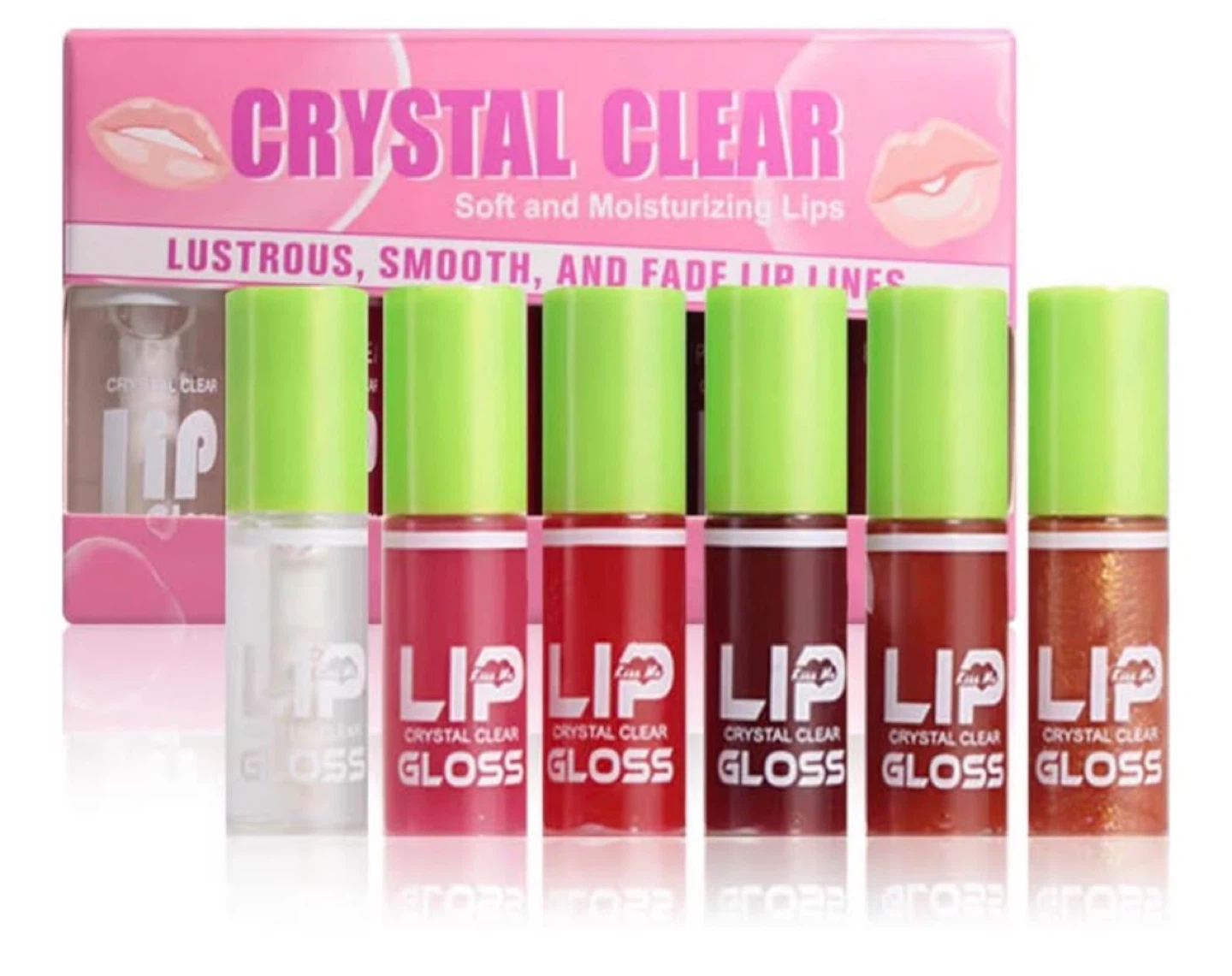 Crystal Clear Lip Gloss Set - 6 Colours - photo 2