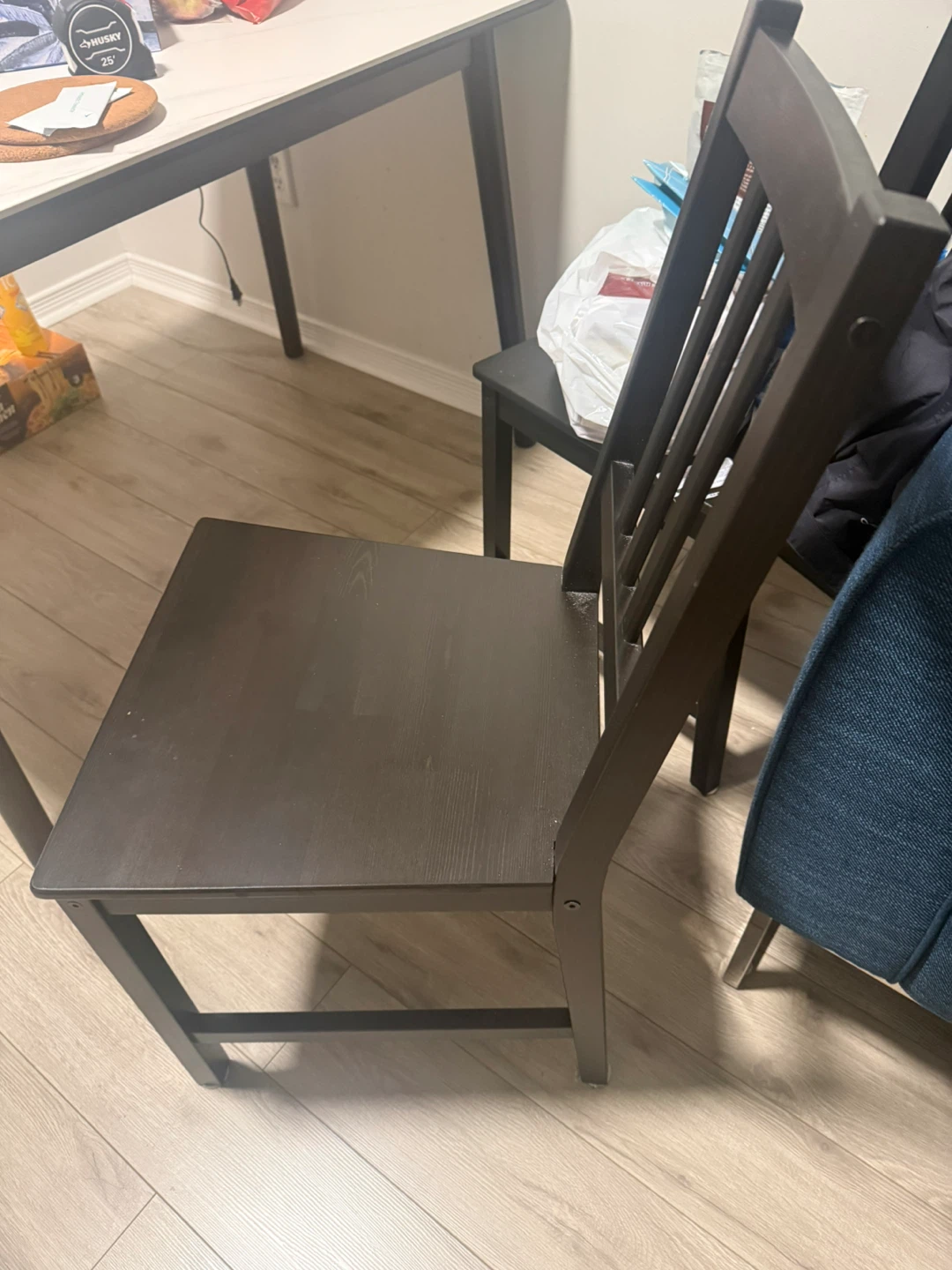Dark Brown Wooden with 2Dining Chair - photo 2