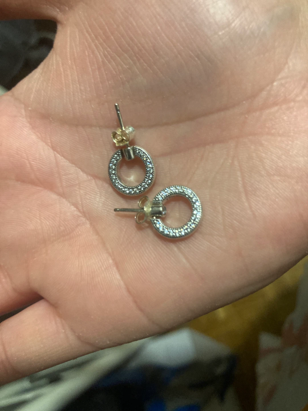 Pandora Paved Circle Stud Earrings - photo 2