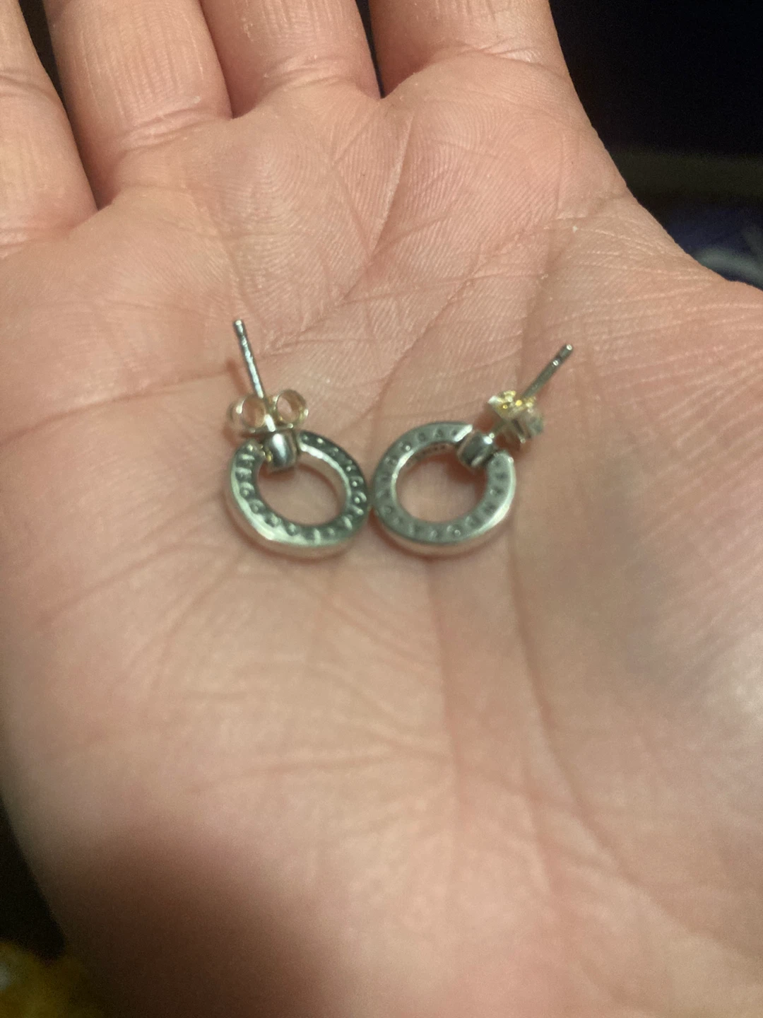 Pandora Paved Circle Stud Earrings - photo 3