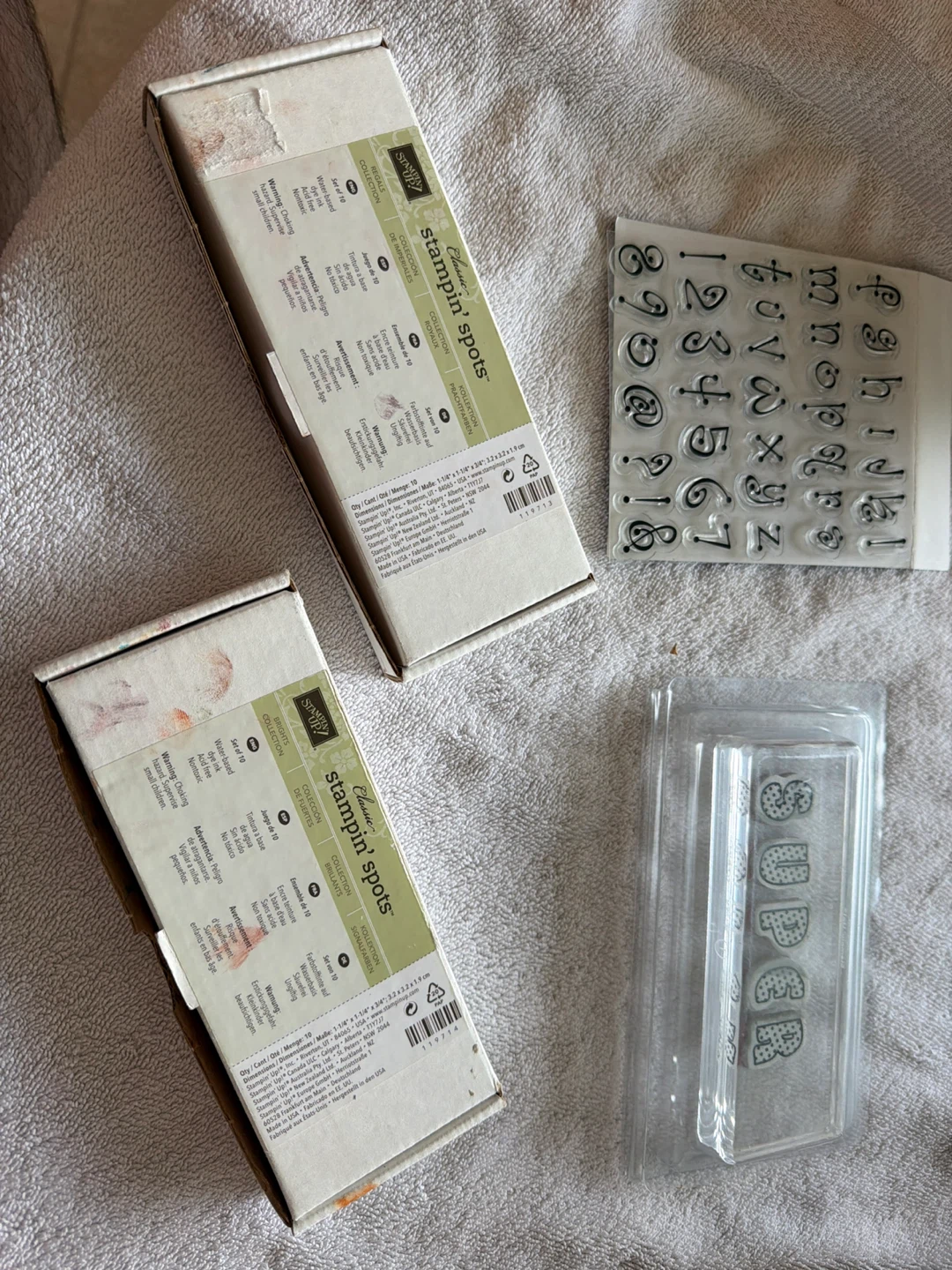 Stampin' Up! Rubber Stamps and Stampin' Spots Bundle
