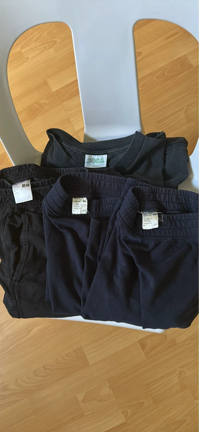 BOCA T-shirt and UNIQLO AIRism shorts