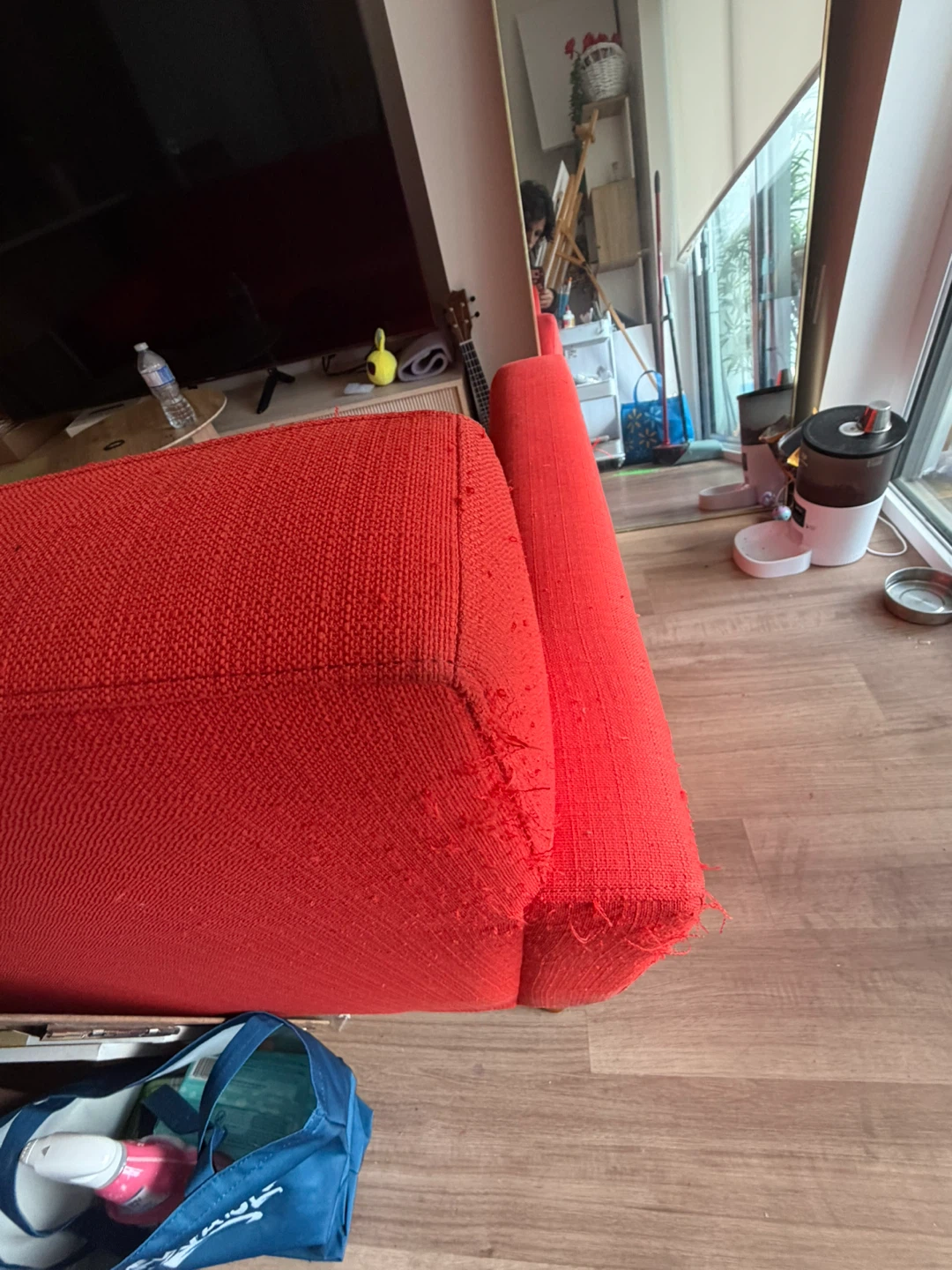 FREE Red Two-Seater Sofa - photo 4
