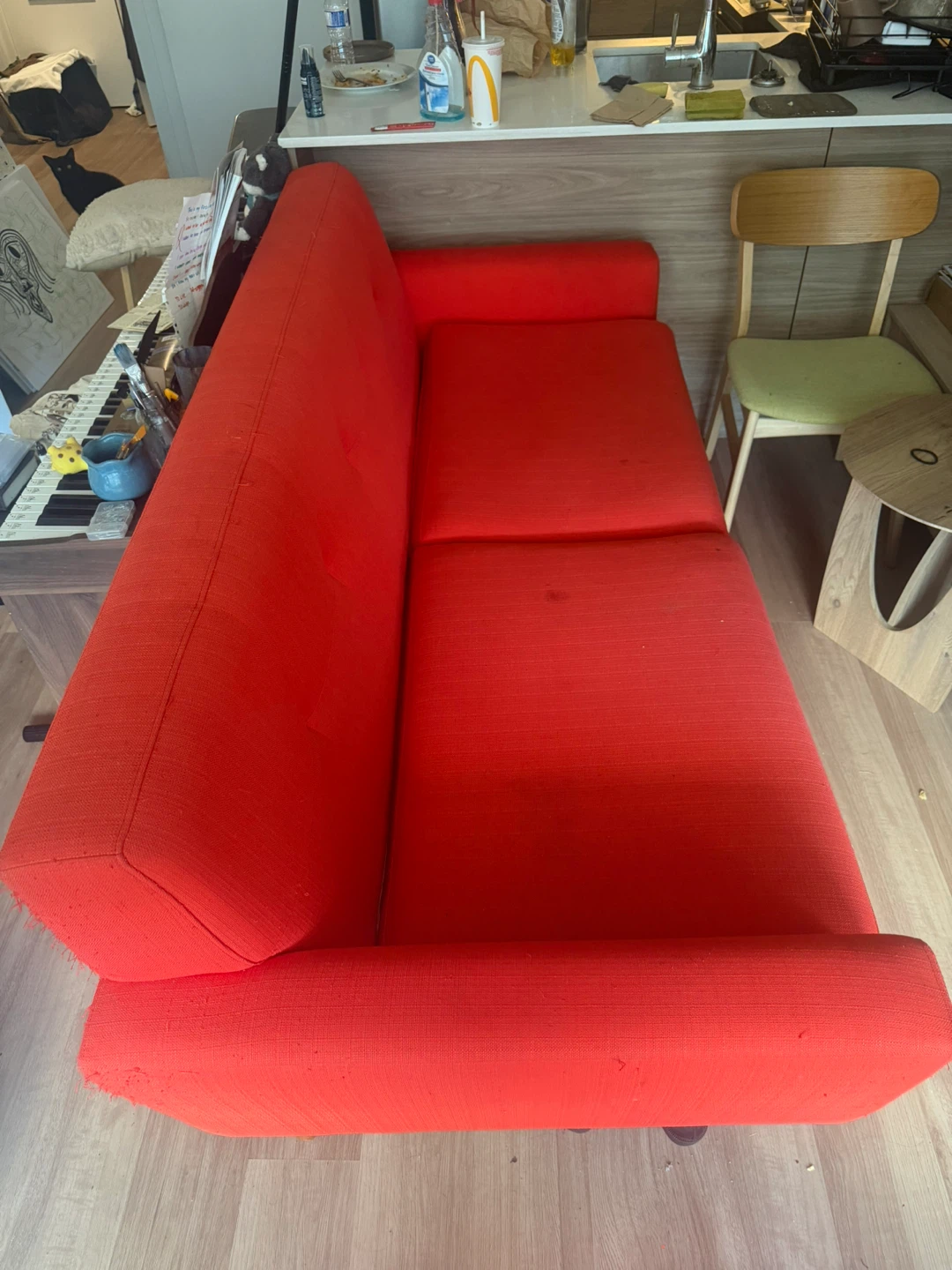 FREE Red Two-Seater Sofa - photo 2
