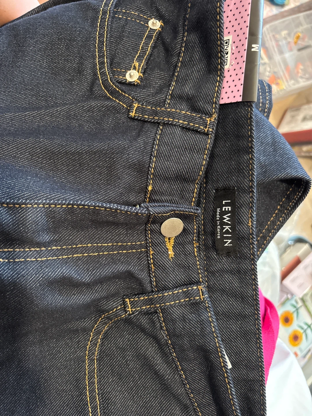 NEW LEWKIN Dark Wash Denim Jeans - photo 2