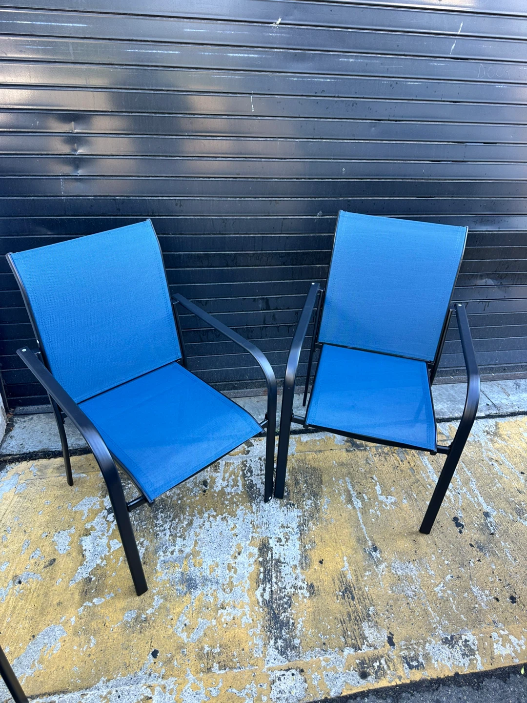 Stackable Outdoor Patio Dining Chairs (Set of 4)