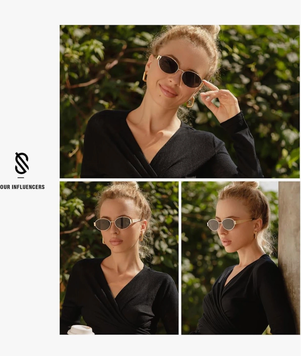 SOJOS Oval Sunglasses - Gold Frame - photo 4
