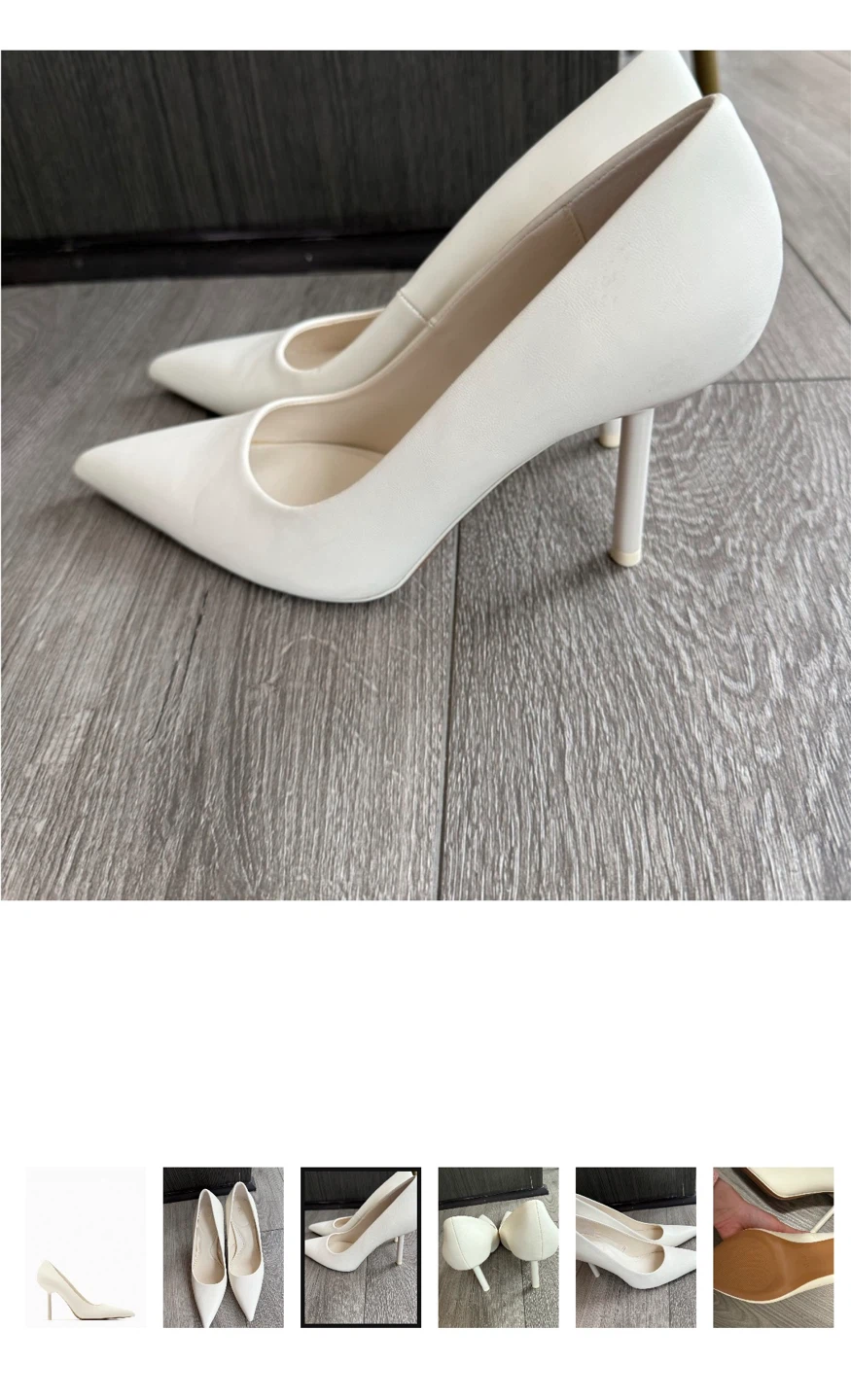 White Pointed-Toe Heels - Zara - photo 4
