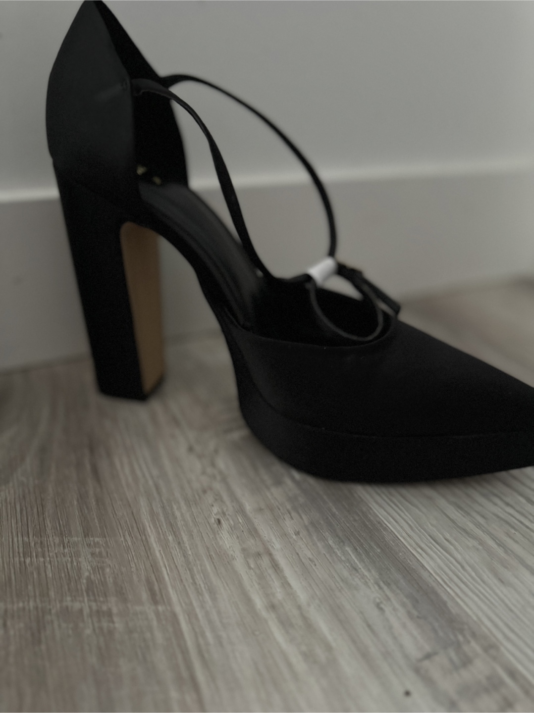 NEW!! Black ZARA Mary Jane Platform Heels - photo 4