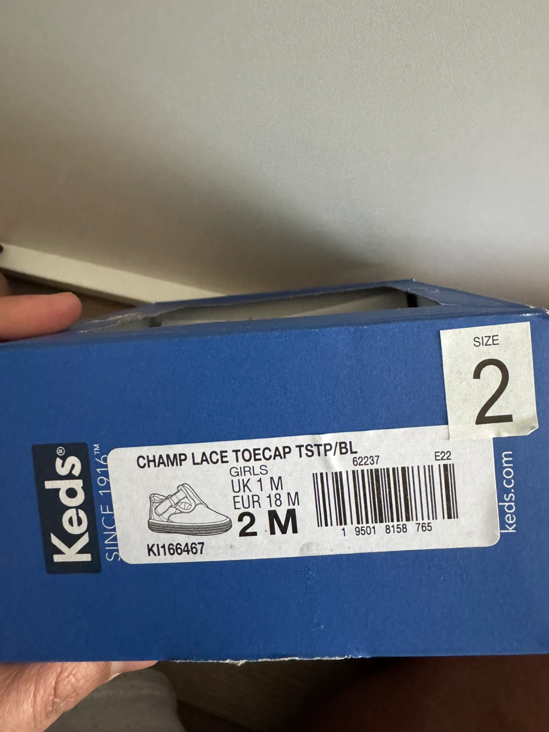 Keds Girls Champ Lace Toecap Shoes Size 2 - photo 2
