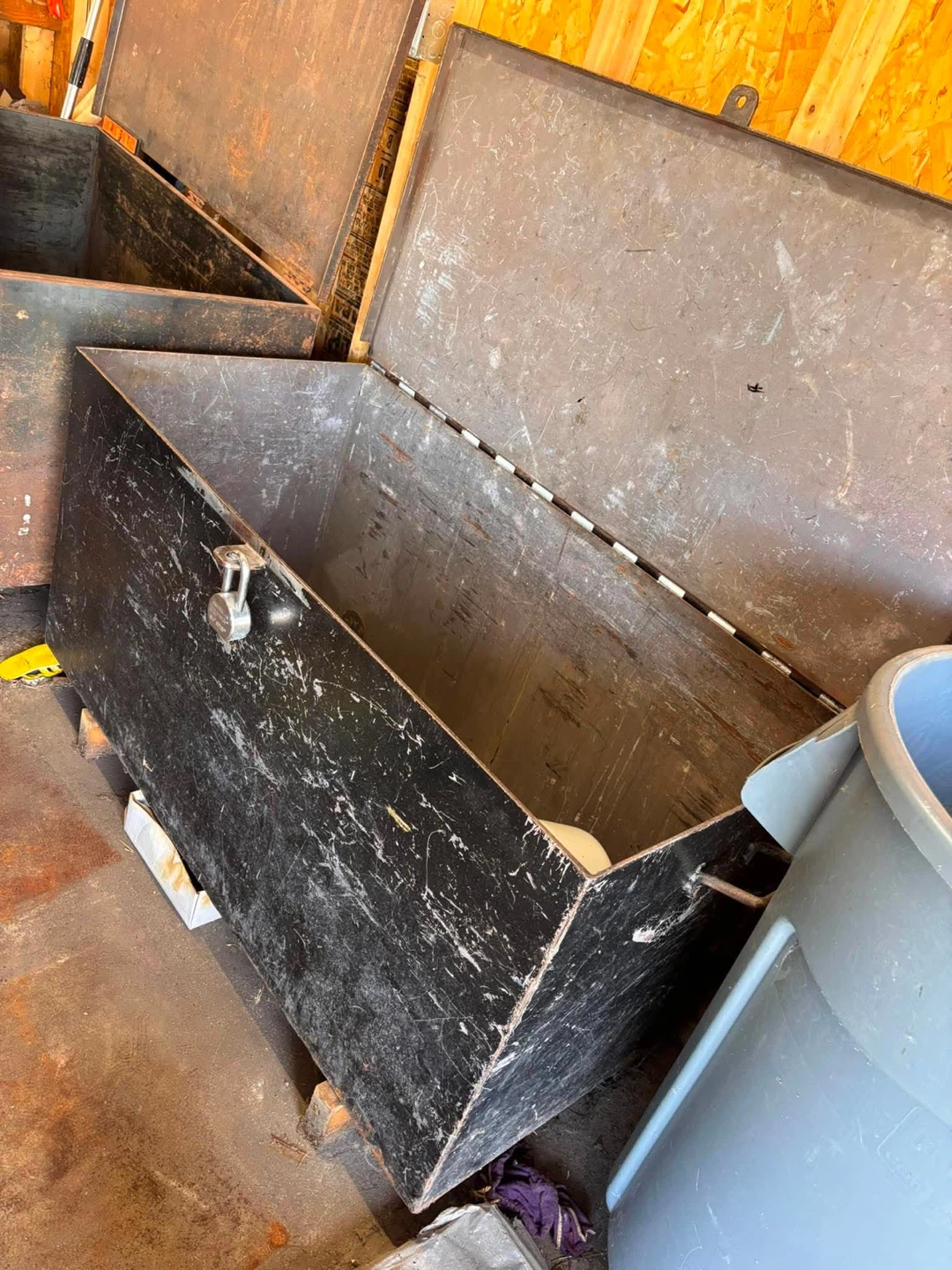 Large Metal Storage Trunk