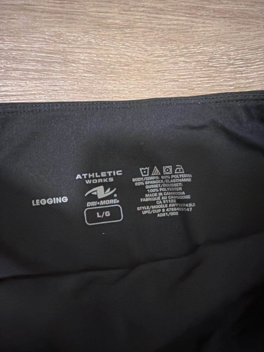 Athletic Works Black Leggings L - photo 2