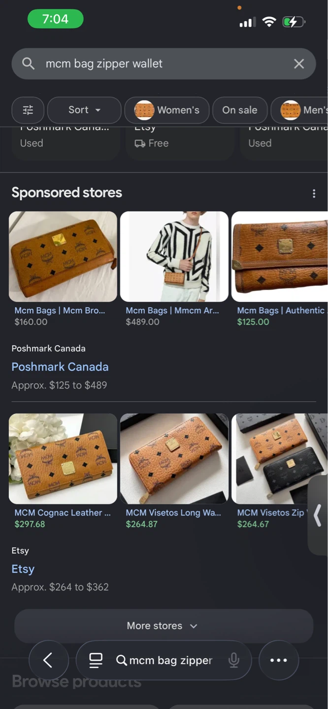 MCM Visetos Leather Tote Bag, Pouch, and Wallet Set - photo 4