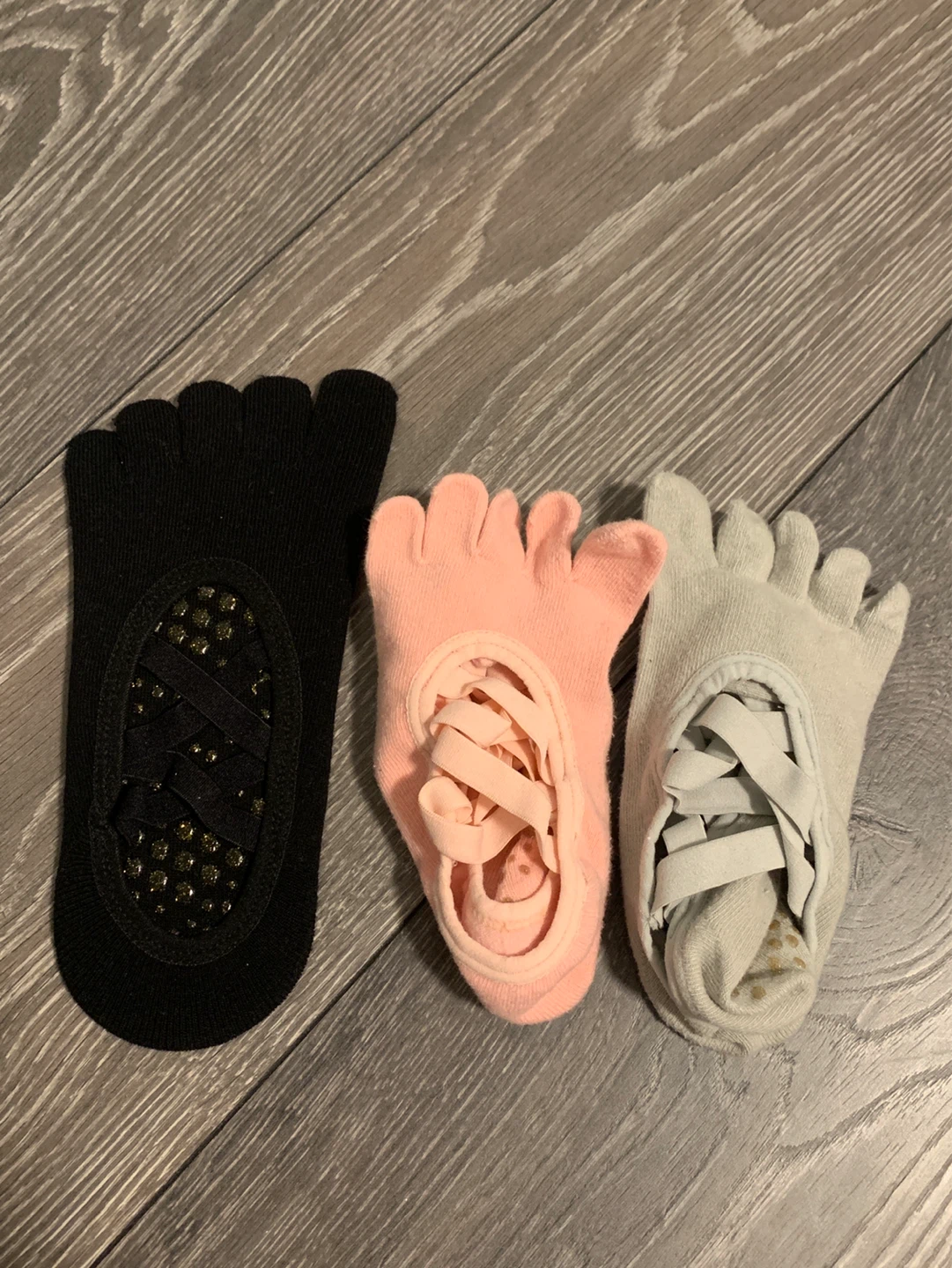 Pilates Grip Socks - 3 Pairs