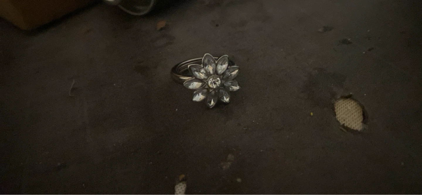 Flower Rhinestone Ring