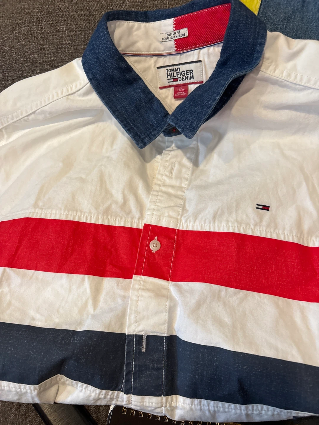 Tommy Hilfiger Denim Short Sleeve Button-Up Shirt XL - photo 2