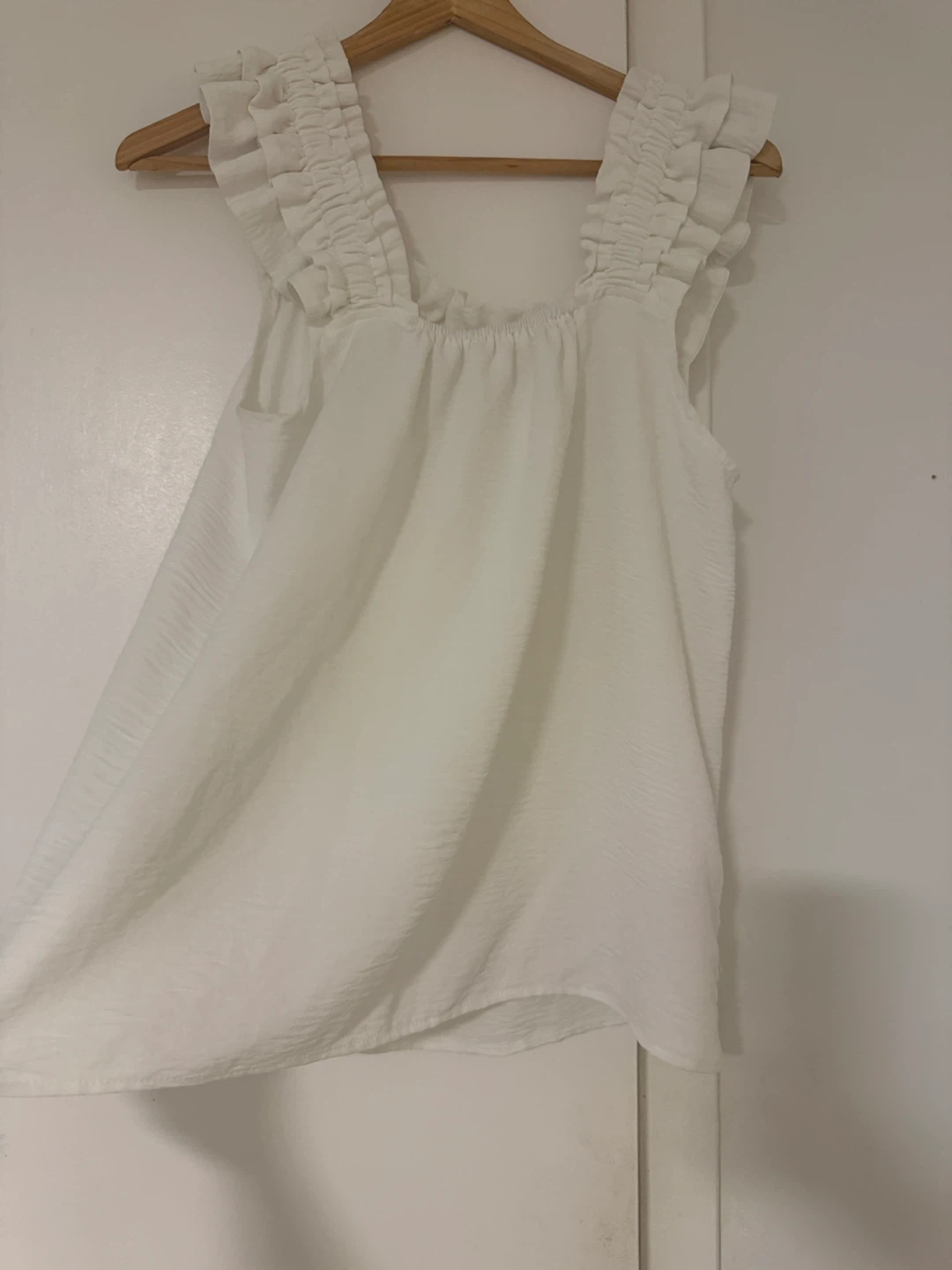 White Ruffle Top - photo 2