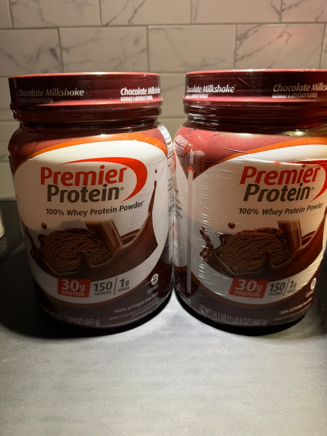 Premier Protein Chocolate Milkshake 24.5 oz 2 containers