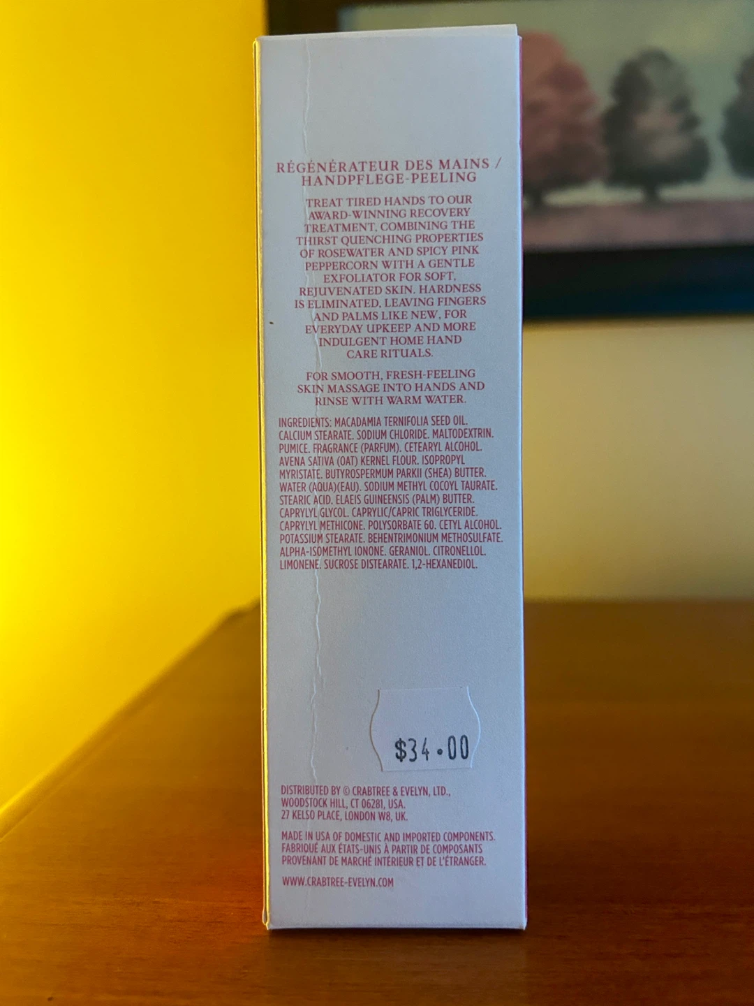 Crabtree & Evelyn Rosewater & Pink Peppercorn Hand Recovery - photo 2
