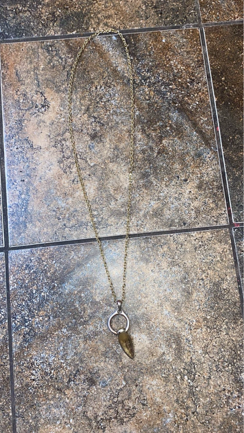 Gold-tone Pendant Necklace