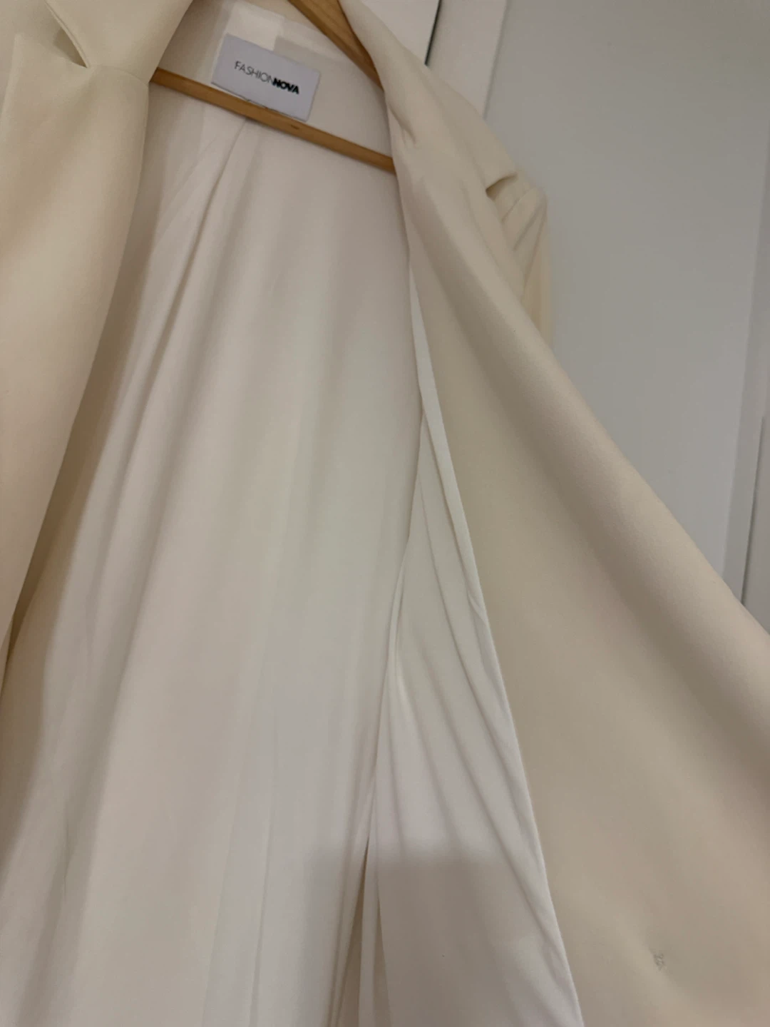 Fashion Nova Cream Blazer Jacket XL - photo 3
