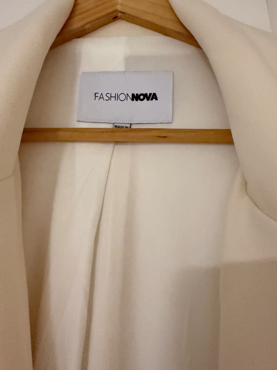 Fashion Nova Cream Blazer Jacket XL - photo 2