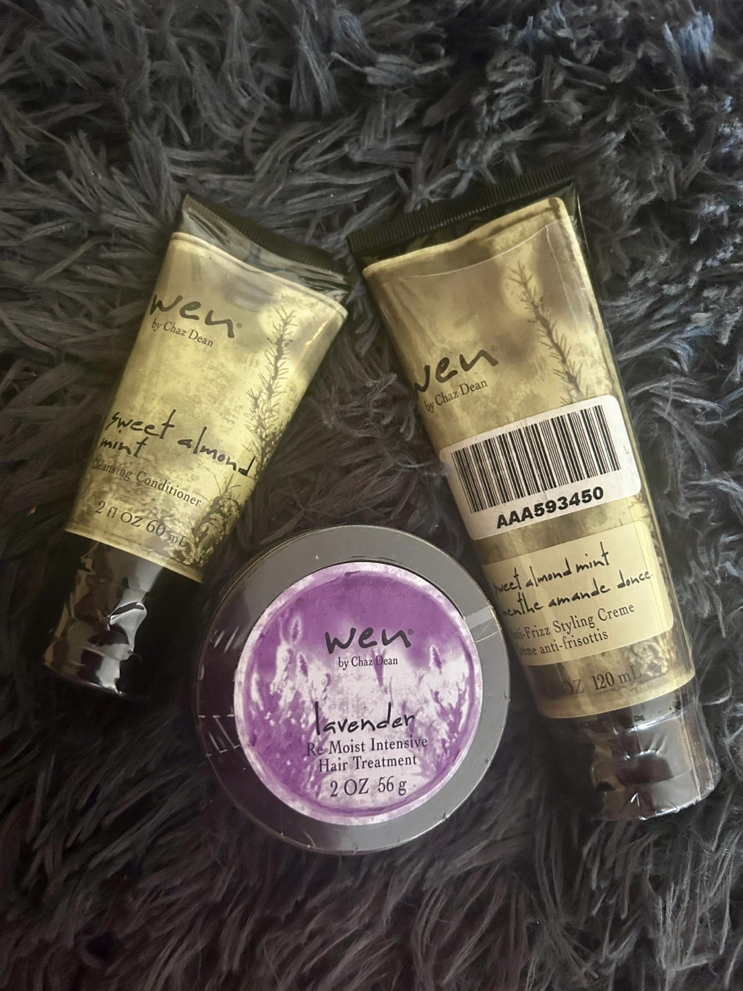 WEN Sweet Almond Mint Cleansing Conditioner & Styling Creme Trio