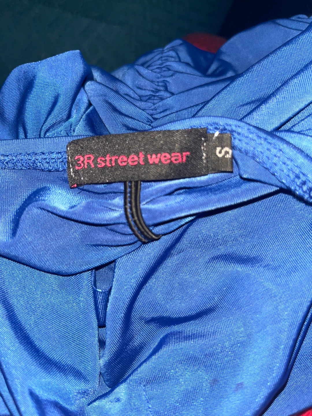 3R Street Wear Blue Ruched Dress - photo 3