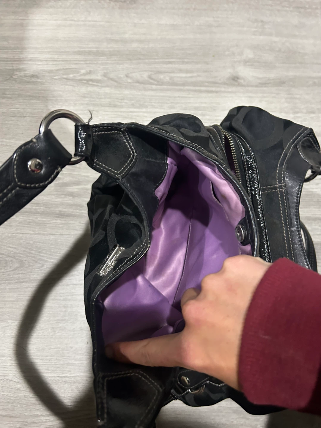 Coach Black Monogram Hobo Bag - photo 4
