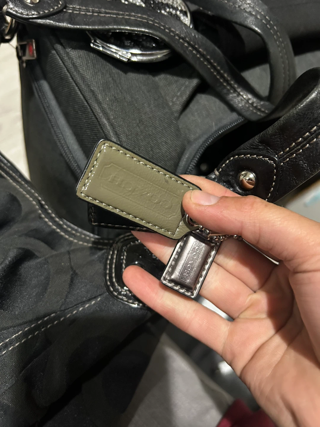 Coach Black Monogram Hobo Bag - photo 3
