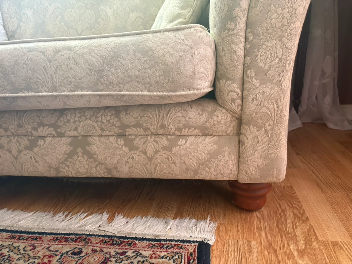 Loveseat Sofa with Patterned Fabric - photo 3