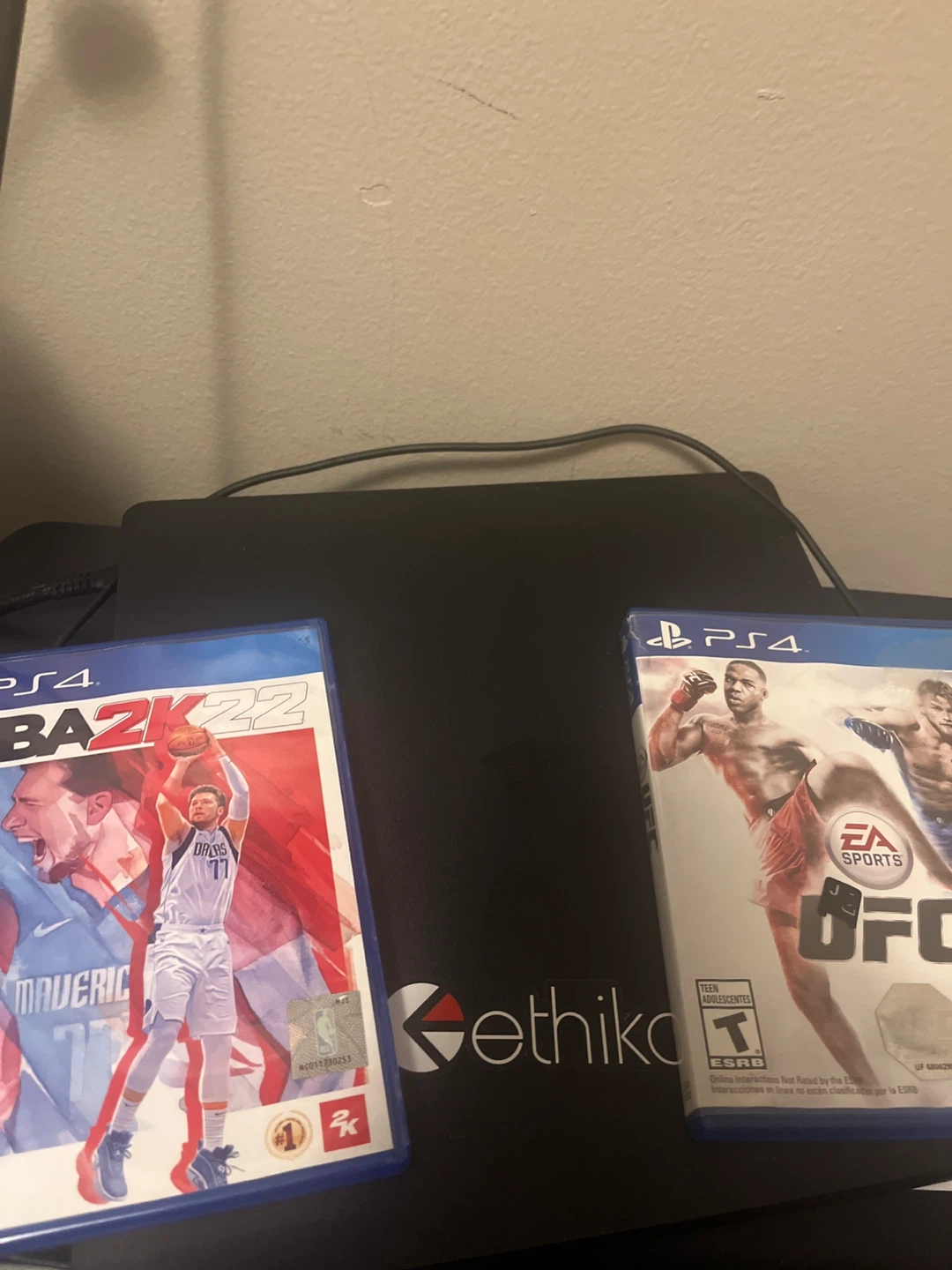 PS4 NBA 2K22 and UFC Video Games