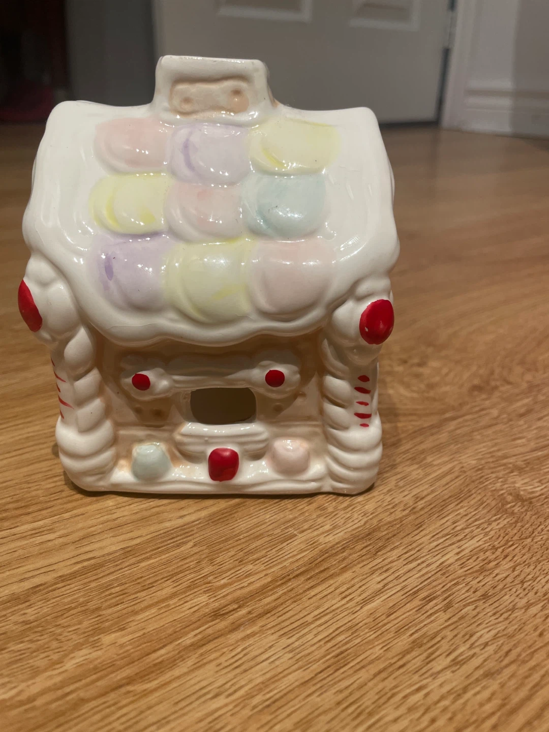 Ceramic Gingerbread House mini candle holder - photo 2