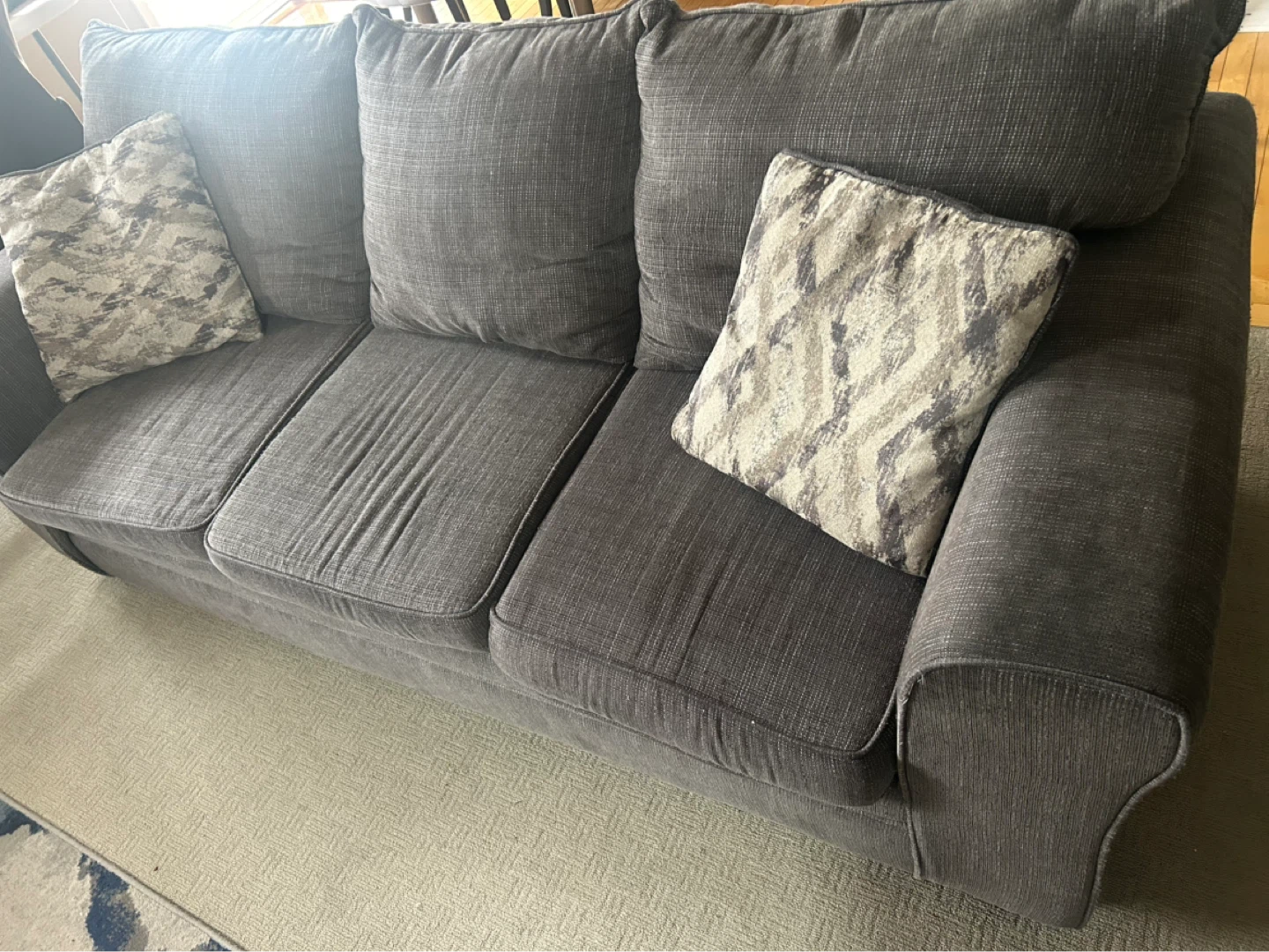 Exquisite Cozy Grey 3 + 2 Seater Sofa  Set + FREE Throw Pillows - photo 4