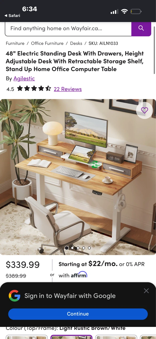 AgileStic 48" Electric Standing Desk - photo 3
