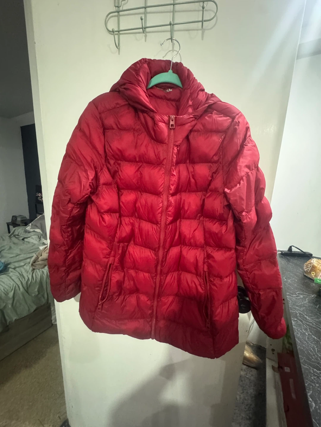 Red Down Puffer Jacket - photo 4