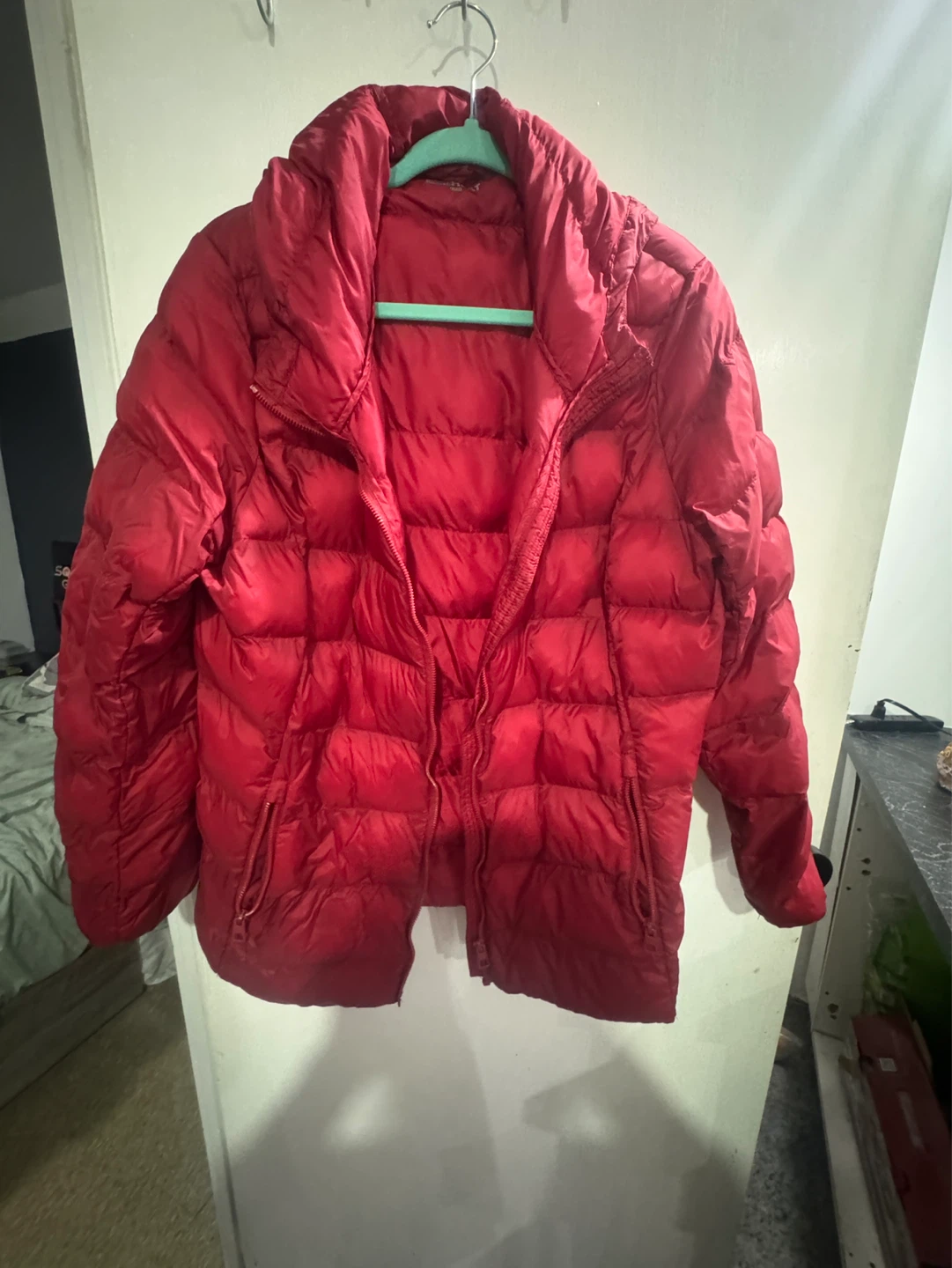 Red Down Puffer Jacket