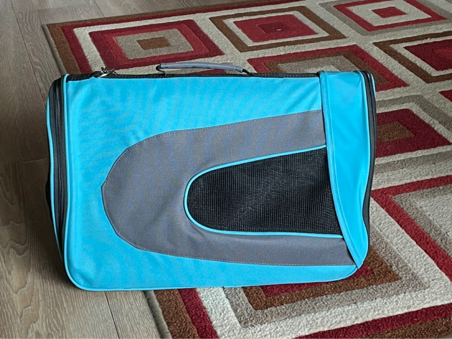 Teal & Grey Pet Carrier - photo 5
