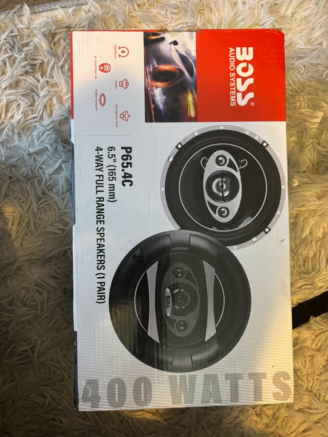 BOSS P65.4C 6.5" 4-Way Full Range Speakers (1 Pair)