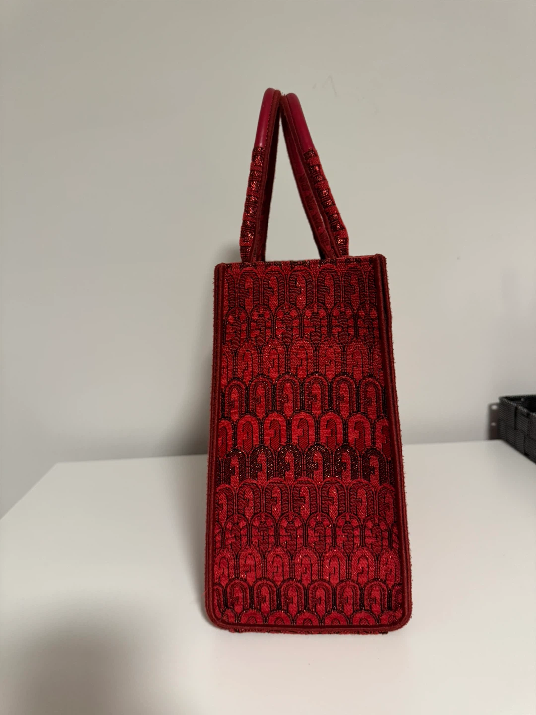 Furla Red Beaded Tote Bag - photo 3