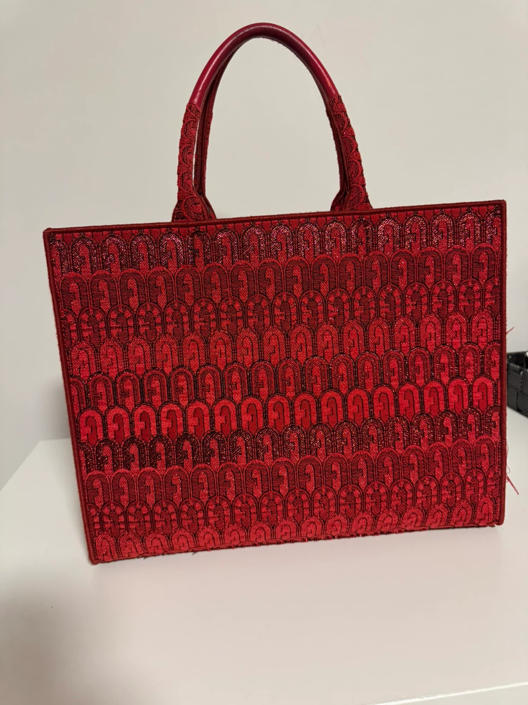 Furla Red Beaded Tote Bag - photo 2