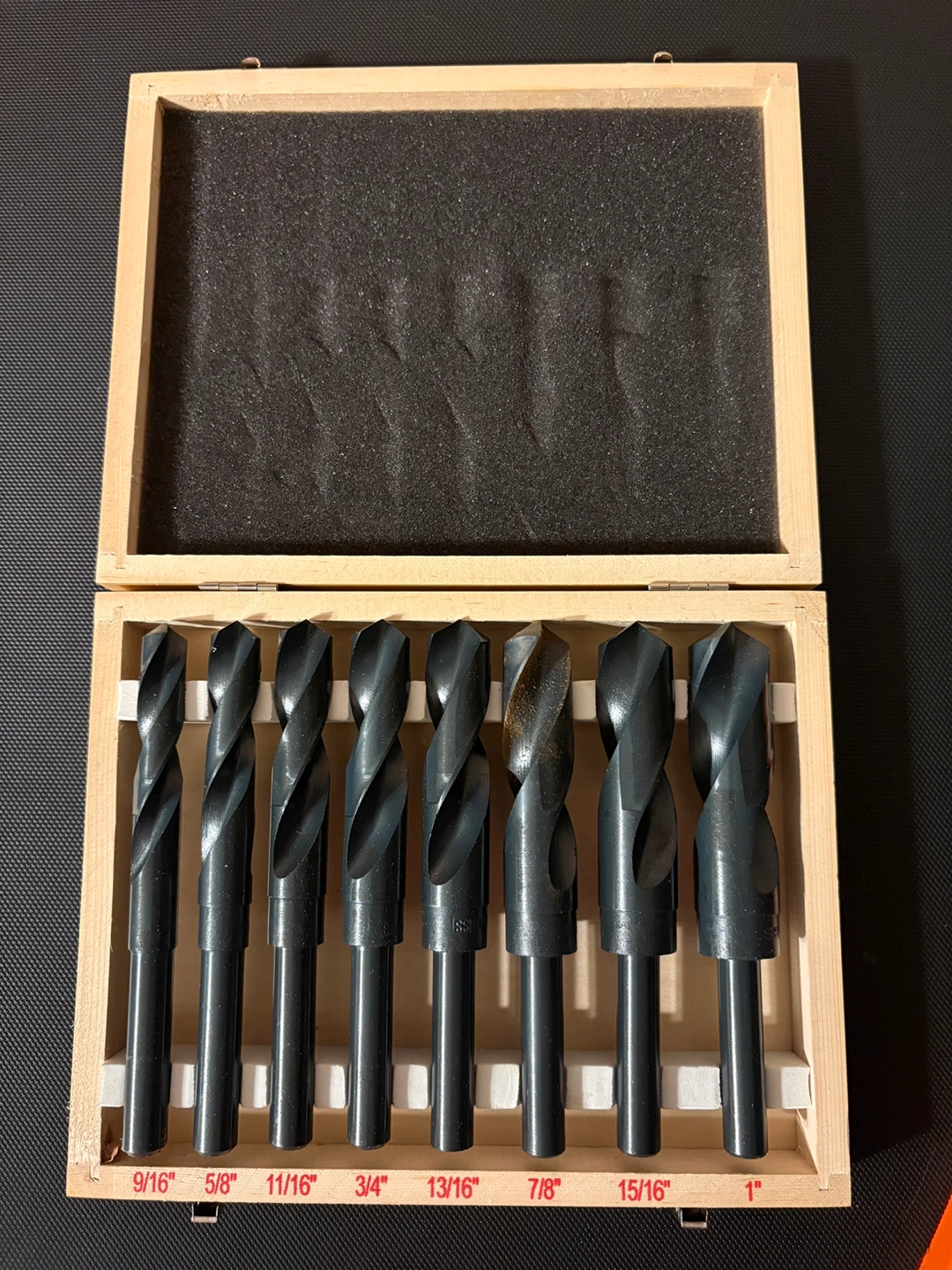 BAUER Black Oxide Silver and Deming Drill Bit Set / Brand New