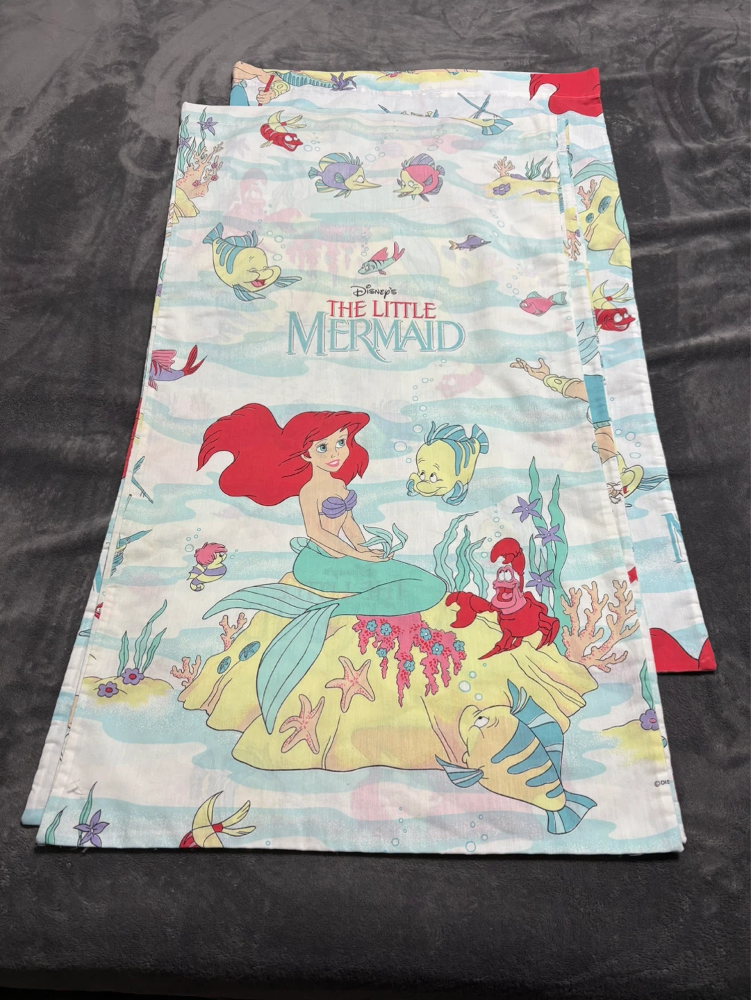 Vintage Disney The Little Mermaid Pillowcases