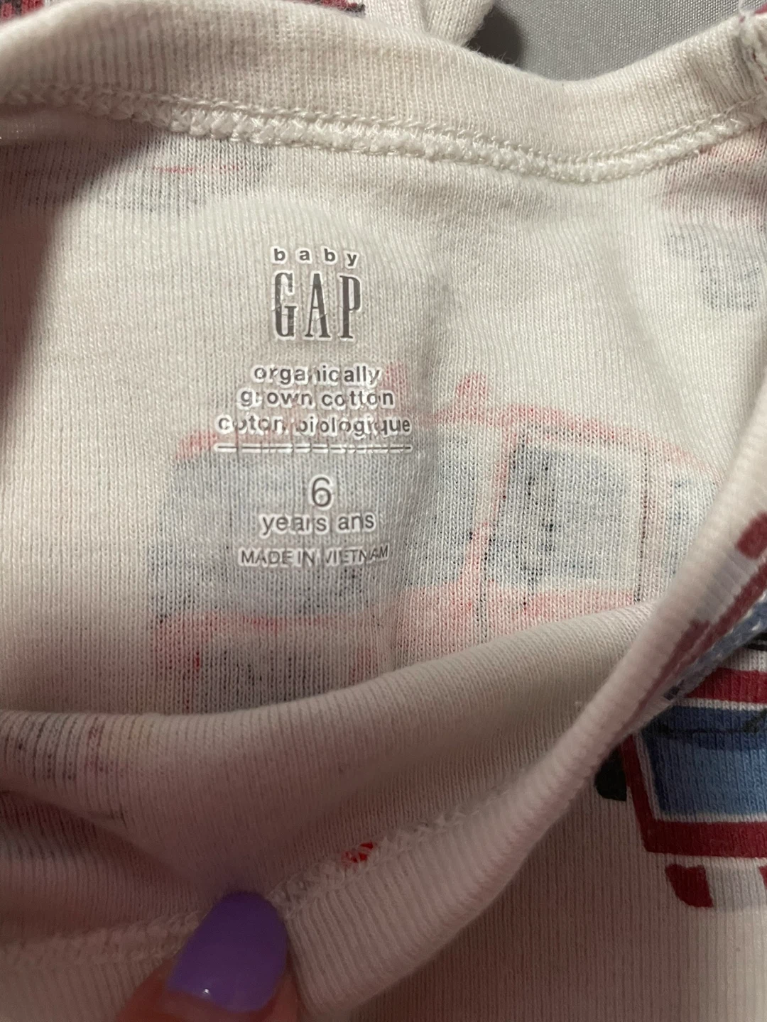 Gap kids Organic Cotton Fire Truck Pajamas Size 6 - photo 5