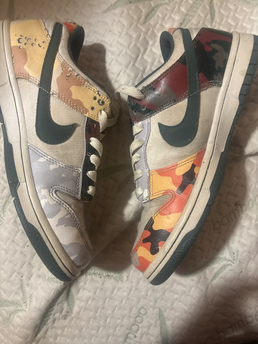 Nike Dunk Low Camo Sneakers - photo 2