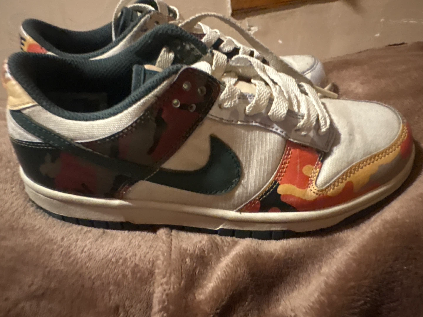 Nike Dunk Low Camo Sneakers - photo 3