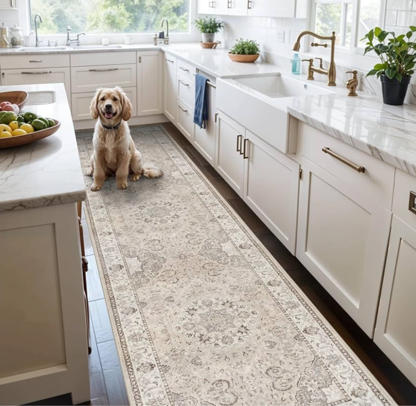 2'6x12 Kitchen Rugs Entryway Rug Runner Vintage Soft - photo 3