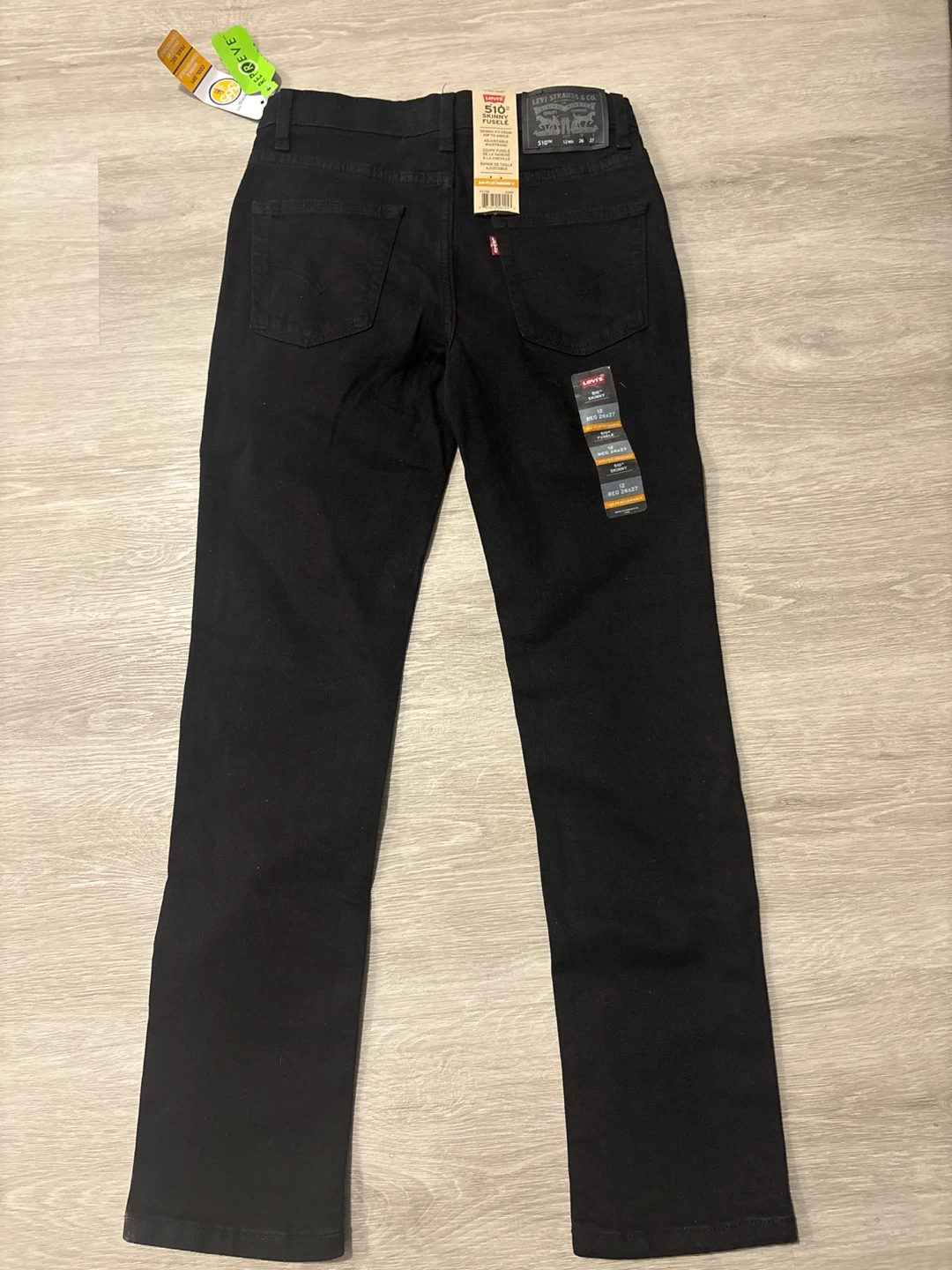 Levi's 510 Skinny Fuselé Jeans - Black - Boys 12 Reg 26x27 - photo 2