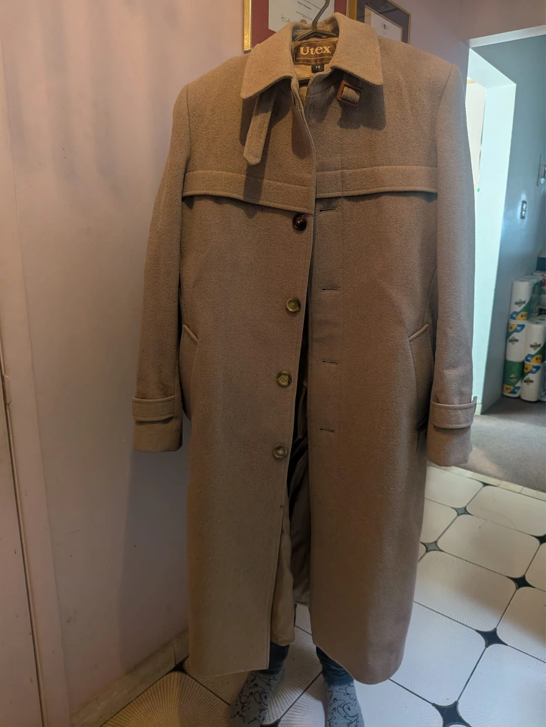 Utex Tan Trench Coat